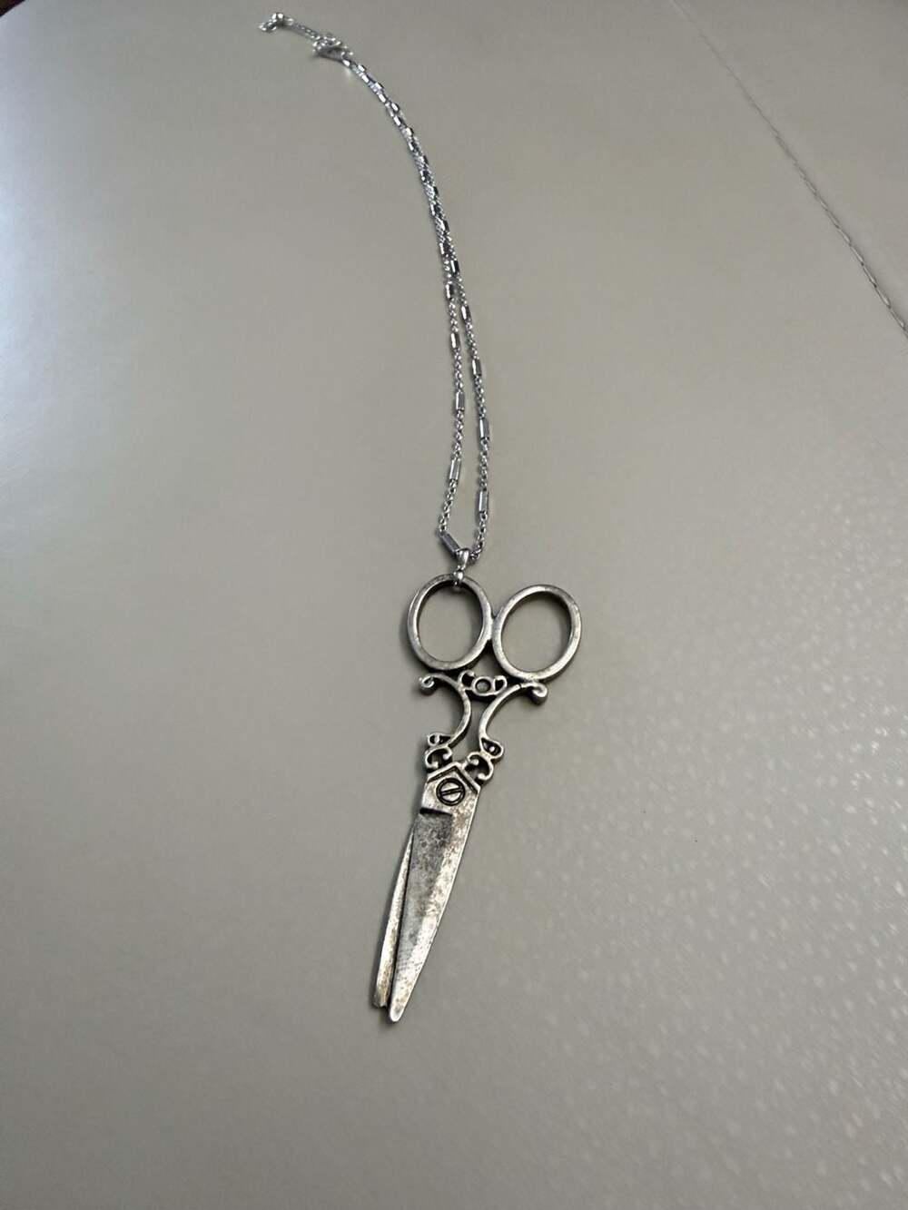Scissors Pendant Necklace Women/Men